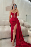 Sexy Mermaid V-neck Long Prom Dress With HZ0307