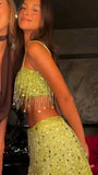 Sexy Two Pieces Homecoming Dresses Sequin Dance Holiday Dress, HZ0307