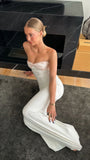 Sexy White Sheath Party Dress Sweetheart Bodycon Prom HZ0307