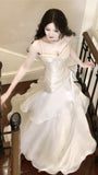 Shiny Green Spaghetti Straps Ruffle Party Dress Sweetheart Formal Prom HZ0307