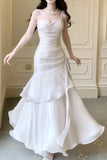 Shiny Green Spaghetti Straps Ruffle Party Dress Sweetheart Formal Prom HZ0307