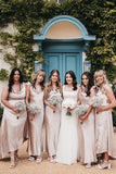 Simple Bridesmaid Dresses,Cheap Bridesmaid Dresses,Cowl Neck Party HZ0307
