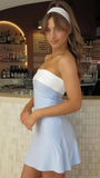 Simple Homecoming Dresses Cheap Hoco Outfits Strapless Mini Party HZ0307