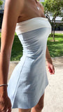 Simple Homecoming Dresses Cheap Hoco Outfits Strapless Mini Party HZ0307