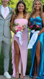 Simple Prom Dresses, Strapless Bodycon Party HZ0307