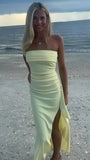 Simple Prom Dresses, Strapless Bodycon Party HZ0307