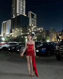 Simple Red Sleeveless Mini Homecoming HZ0307