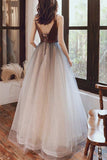 Simply A-line Ombre Red Long Prom HZ0307