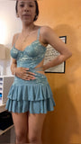 Spaghetti Straps Embroidery Homecoming Dresses Chiffon Mini Hoco HZ0307