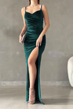 Spaghetti Straps Mermaid Long Prom HZ0307