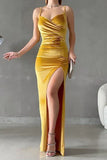 Spaghetti Straps Mermaid Long Prom HZ0307