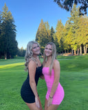 Spaghetti Straps Tight Homecoming Dress, HZ0307
