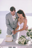 Spaghetti Straps White Lace Wedding Dresses Beach Wedding HZ0307