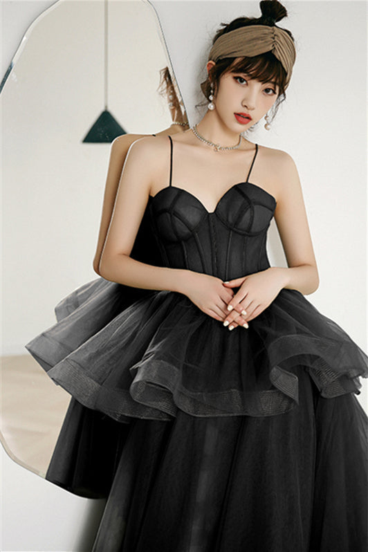 Spaghetti Straps A-line Sage Green Long Formal HZ0307