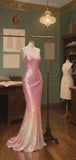 Sparkle Gradient Color Sweetheart Mermaid Prom HZ0307
