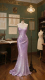 Sparkle Gradient Color Sweetheart Mermaid Prom HZ0307