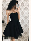 LTP1359,Black Sweetheart Cute Short Homecoming Dress,Simple Short Prom HZ0307