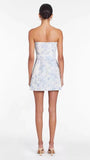 Strapless Floral Short Homecoming Dresses With Zipper Back, HZ0307