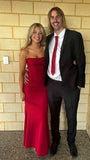 Free Shipping Available,Strapless Red Mermaid Prom Dress - Long Formal HZ0307