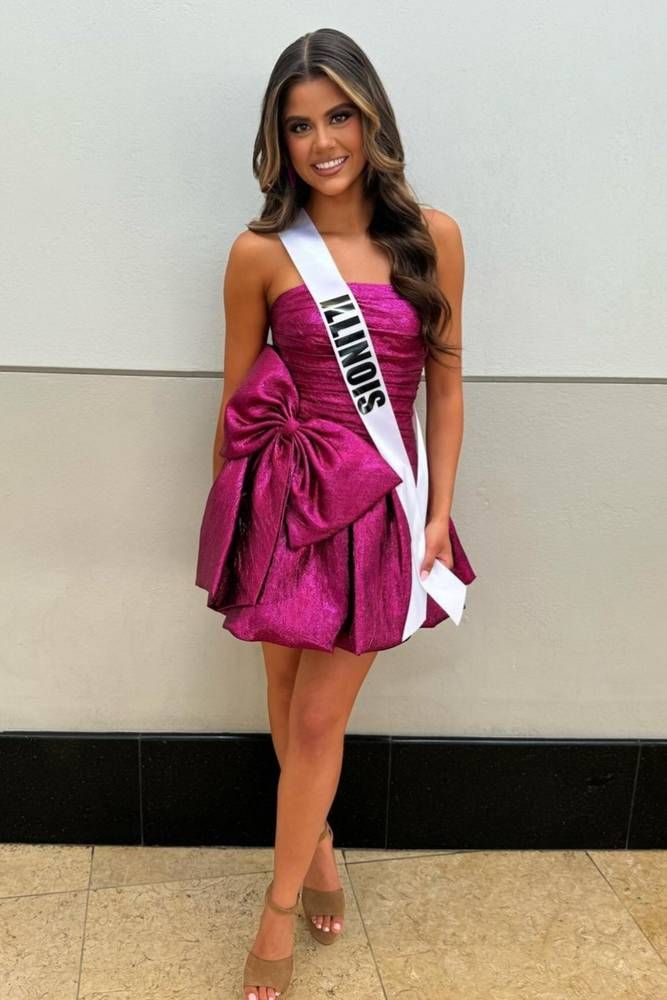 Strapless A-Line Bowknot Homecoming Dresses Sleeveless Mini Graduation Dress, HZ0307