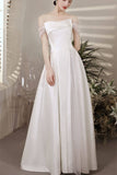 Strapless A-line Purple Long Party HZ0307