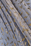 Strapless Blue and Gold Long Party HZ0307