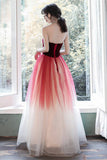 Strapless Burgundy Long Party HZ0307