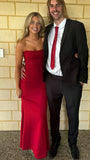 Free Shipping Available,Strapless Red Mermaid Prom Dress - Long Formal HZ0307