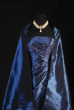 Stunning Blue Beaded Prom Dress - Strapless Long Evening Formal HZ0307