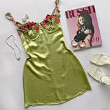 Summer Floral Spaghetti Straps Homecoming Dresses Mini Celebrity HZ0307