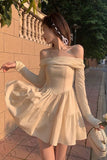 Sweet Off The Shoulder Homecoming Dresses With Long HZ0307