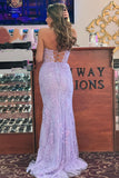 Sweet Hot Pink Lace Mermaid Long Prom HZ0307