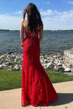 Sleeveless Appliques Mermaid Long Prom HZ0307