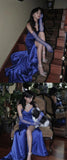 Royal Blue Pleated Prom Dress - Sweetheart Neckline with Side HZ0307
