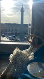 Free Shipping Available White Black Polka Dots Prom Dress - Sweetheart Ruffle Chiffon Sheath HZ0307