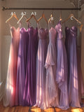 Sweetheart Pleated Bridesmaid Dress, Spaghetti Straps Chiffon Bridesmaid HZ0307