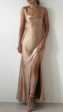 Elegant Sheath Square Neck Yellow Long Prom Dress with Criss Cross HZ0307