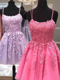 LTP1066,Cheap lace homecoming dresses applique tulle mini prom dress,back to school HZ0307
