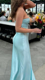 Tiffany Blue Sheath Prom Dress - Sweetheart Neckline Evening HZ0307