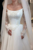 Two Pieces Appliques Wedding Dresses With Tulle HZ0307