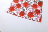 Fast Delivery Two Pieces Mermaid Long Prom Dresses, Rose Floral Print Evening Party Gown, HZ0307
