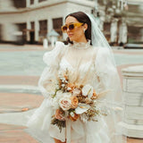 LTP1283,Popular ivory homecoming dresses,organza graduation HZ0307