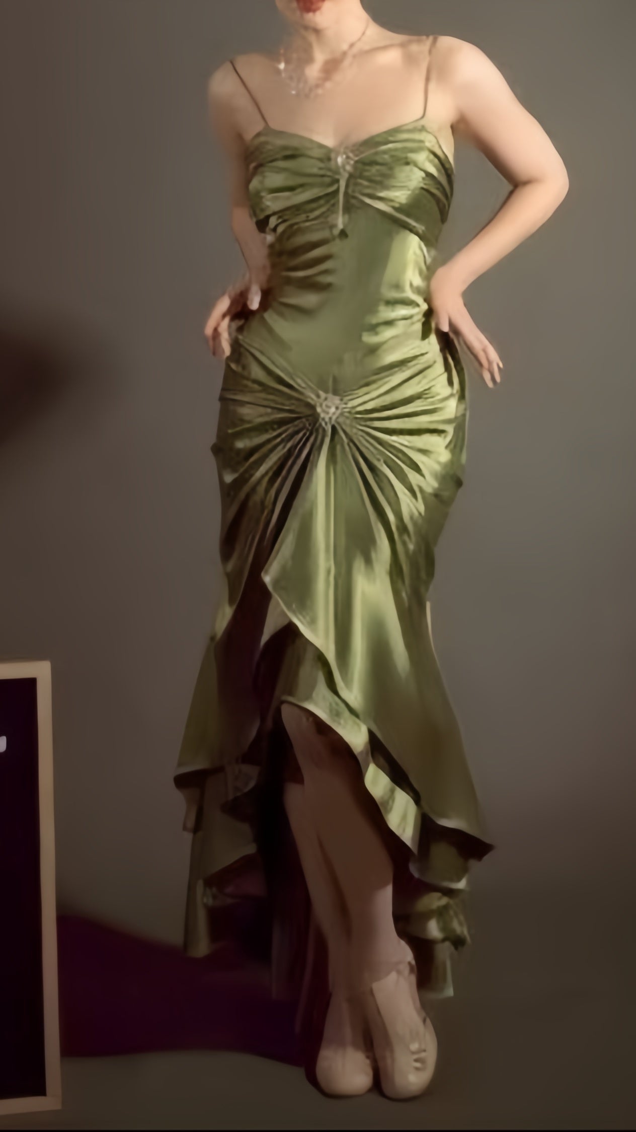 Vintage 90's Party Dance Dresses Classic Rutched Senior Prom HZ0307