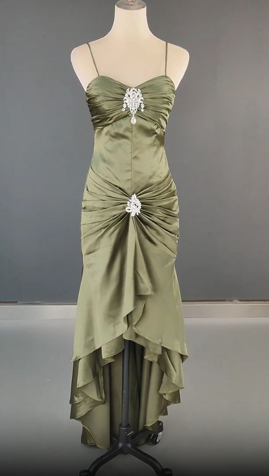 Vintage 90's Party Dance Dresses Classic Rutched Senior Prom HZ0307