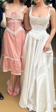 Vintage Ivory Appliques Party Dress, High Quality Wedding HZ0307