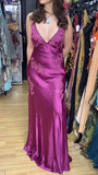 Vintage Mermaid Spaghetti Straps Backless Long Prom Dress Evening Dress Formal HZ0307