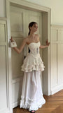 Vintage Party Dresses Sweetheart Ruffle Long Prom HZ0307