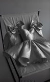 White Sweetheart Homecoming Dresses A-line Satin Sparkle Party Dress HZ0307