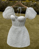 White Sweetheart Tight Homecoming Dresses, HZ0307