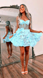 Yellow Homecoming Dress Floral Homecoming Cocktail HZ0307